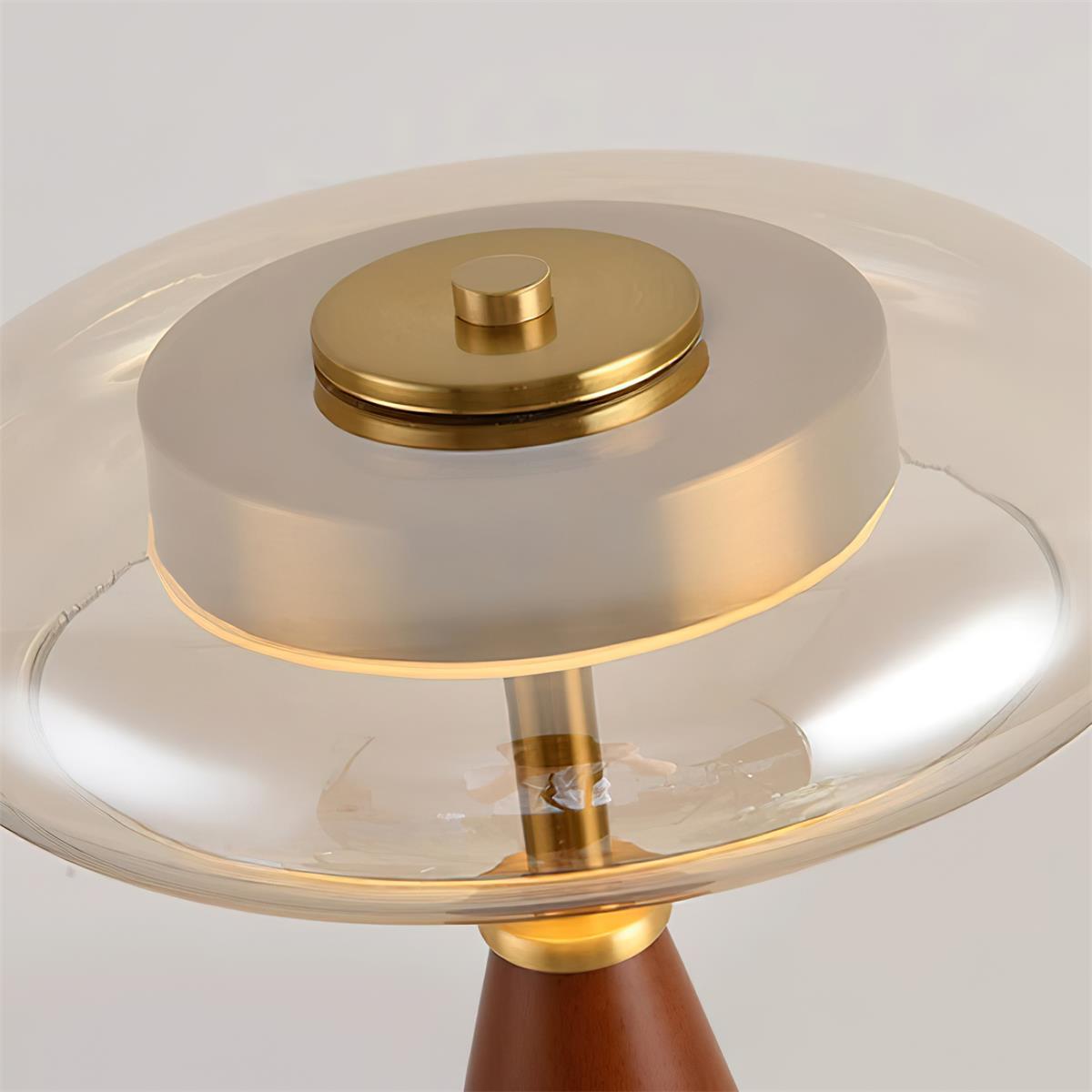 GlowSphere – Lampada d'accento moderna in ambra e fumo
