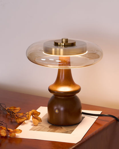 GlowSphere – Lampada d'accento moderna in ambra e fumo