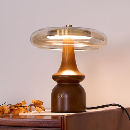 GlowSphere – Lampada d'accento moderna in ambra e fumo