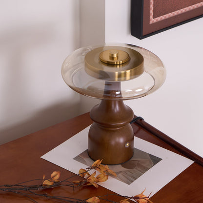 GlowSphere – Lampada d'accento moderna in ambra e fumo