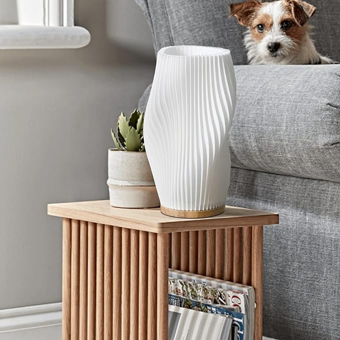 CalmGlow – Elegante Wave-Tischlampe