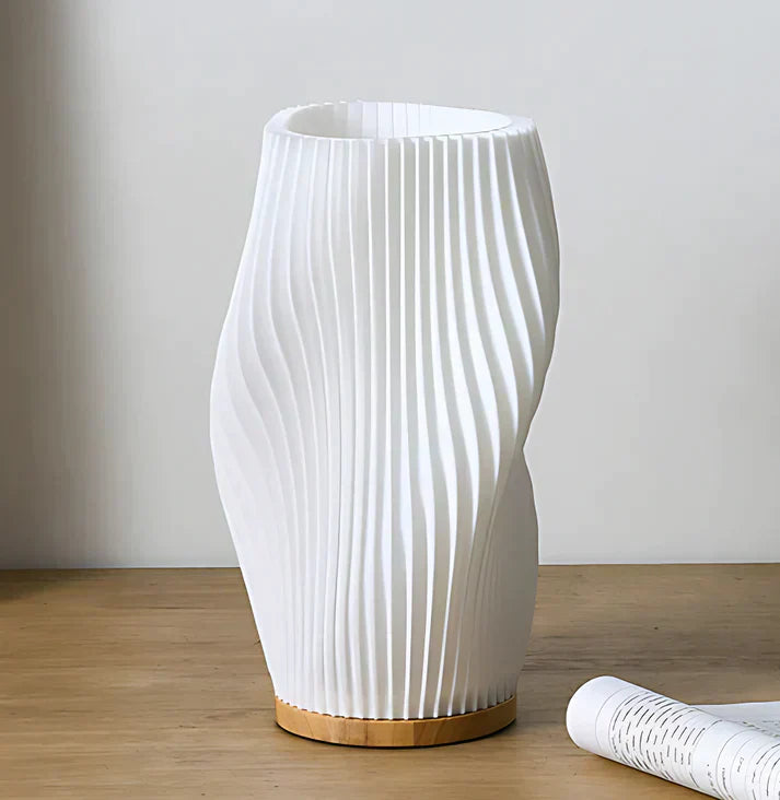 CalmGlow – Elegante Wave-Tischlampe