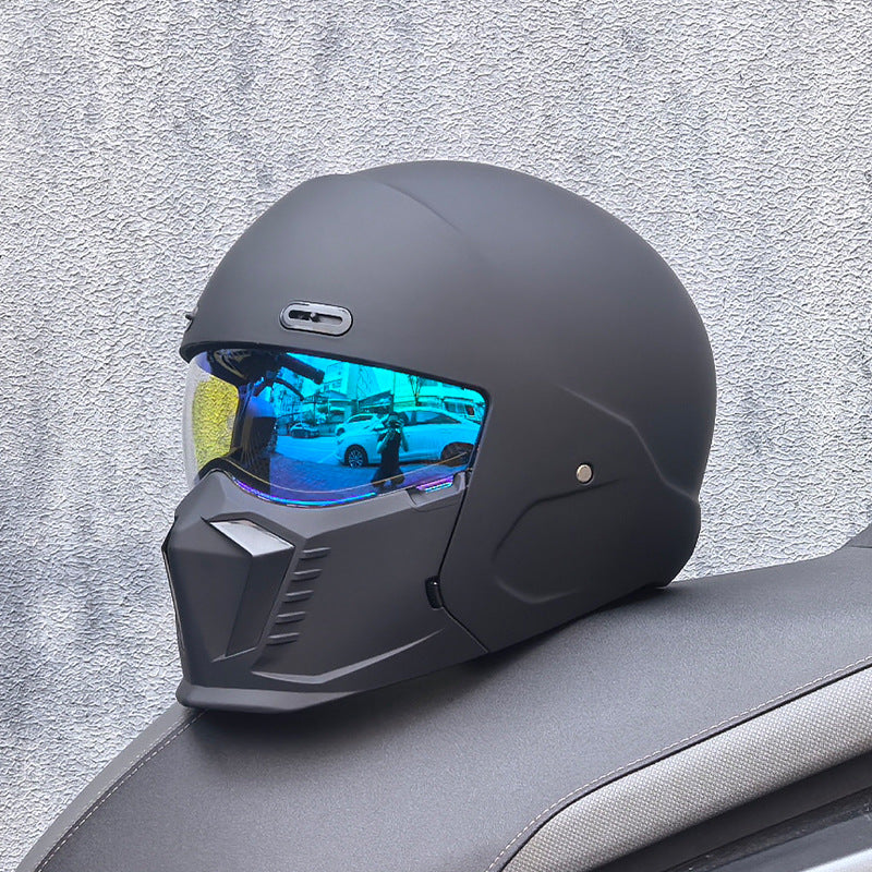 Retro Pilot Motorcycle Helmet –  DOT and ECE Approved, Timeless Look