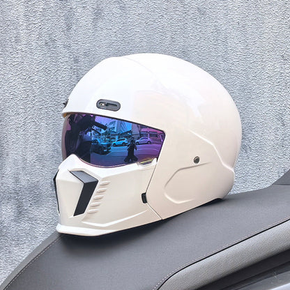 Retro Pilot Motorcycle Helmet –  DOT and ECE Approved, Timeless Look