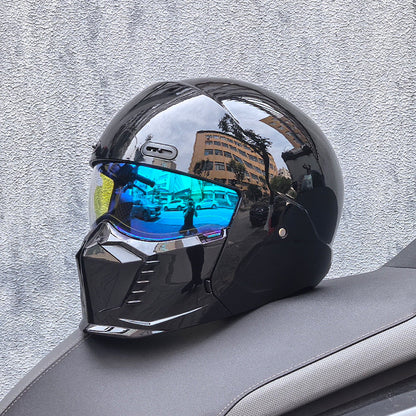 Retro Pilot Motorcycle Helmet –  DOT and ECE Approved, Timeless Look