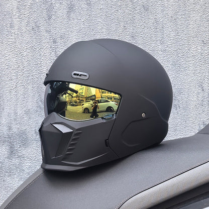 Retro Pilot Motorcycle Helmet –  DOT and ECE Approved, Timeless Look