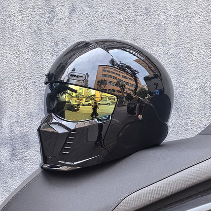 Retro Pilot Motorcycle Helmet –  DOT and ECE Approved, Timeless Look
