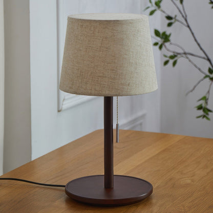 NobleGlow - Walnut & Textile Desk Lamp