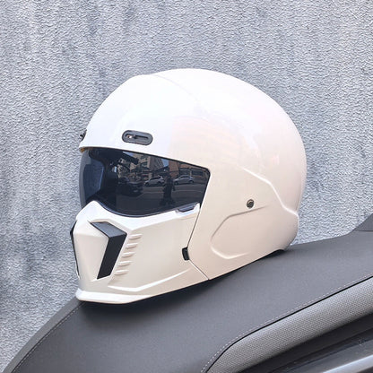 Retro Pilot Motorcycle Helmet –  DOT and ECE Approved, Timeless Look