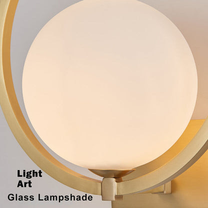 LuminousGlobe – Applique murale moderne en verre à une lumière