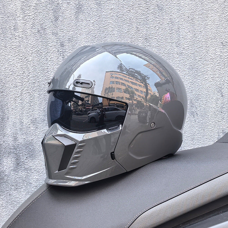 Retro Pilot Motorcycle Helmet –  DOT and ECE Approved, Timeless Look