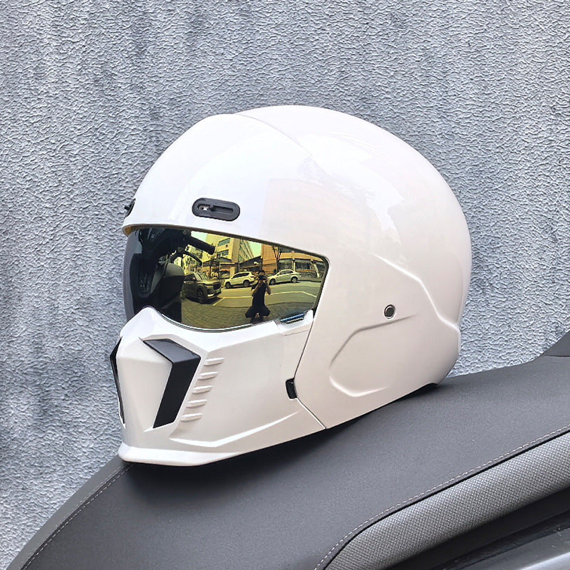 Retro Pilot Motorcycle Helmet –  DOT and ECE Approved, Timeless Look