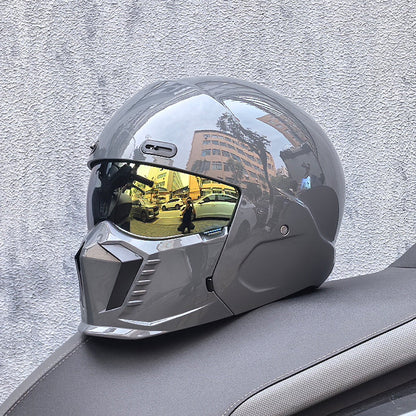 Retro Pilot Motorcycle Helmet –  DOT and ECE Approved, Timeless Look