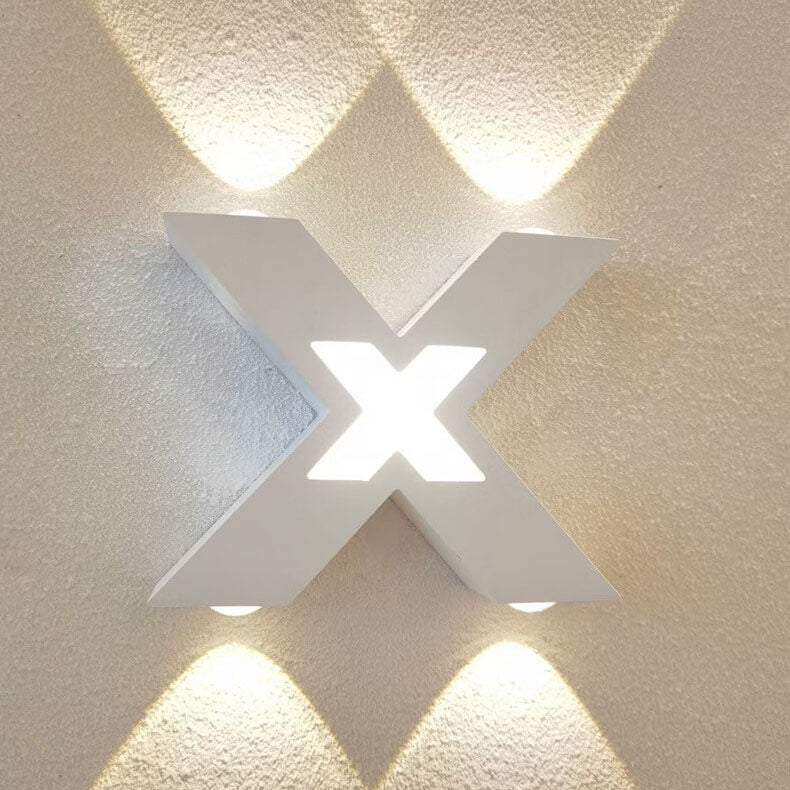 QuadBeam – Waterproof X-Shape LED Wall Light for Exterior Use