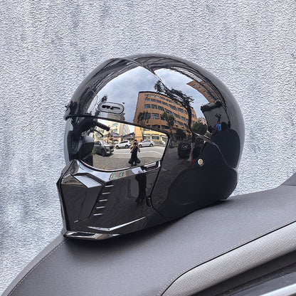 Retro Pilot Motorcycle Helmet –  DOT and ECE Approved, Timeless Look