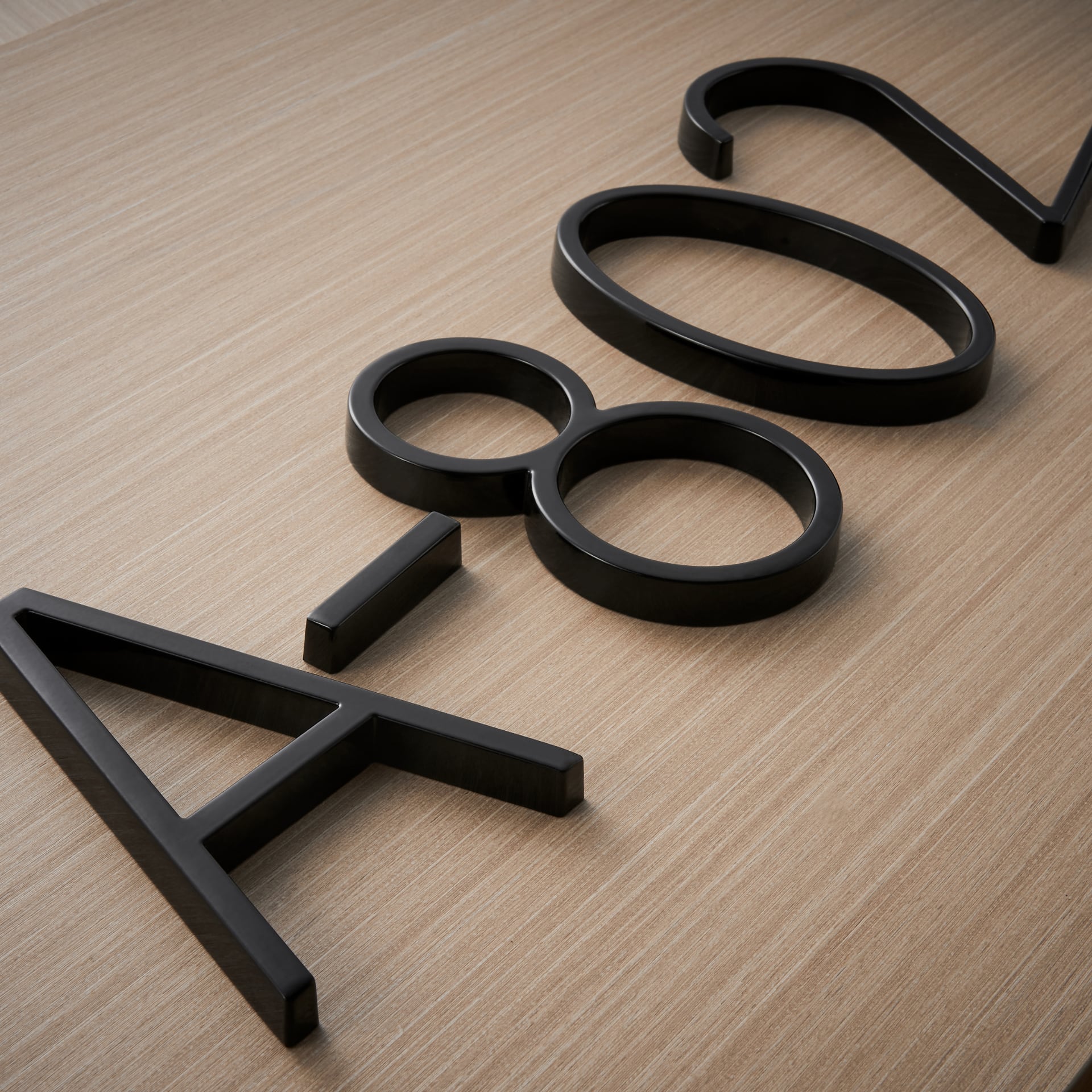ObsidianDigits | Modern Durable House Number Sign for Enhanced Curb Appeal 6