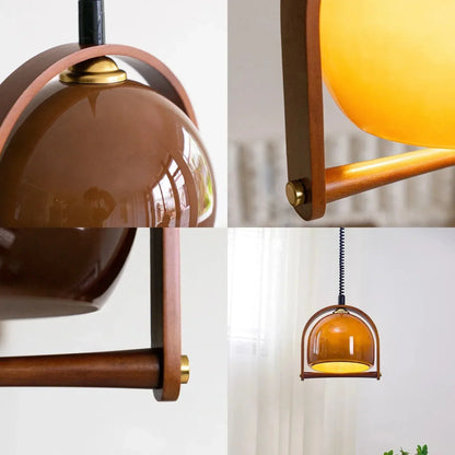 HoutLuxe - Bauhaus Geïnspireerde Pendellamp