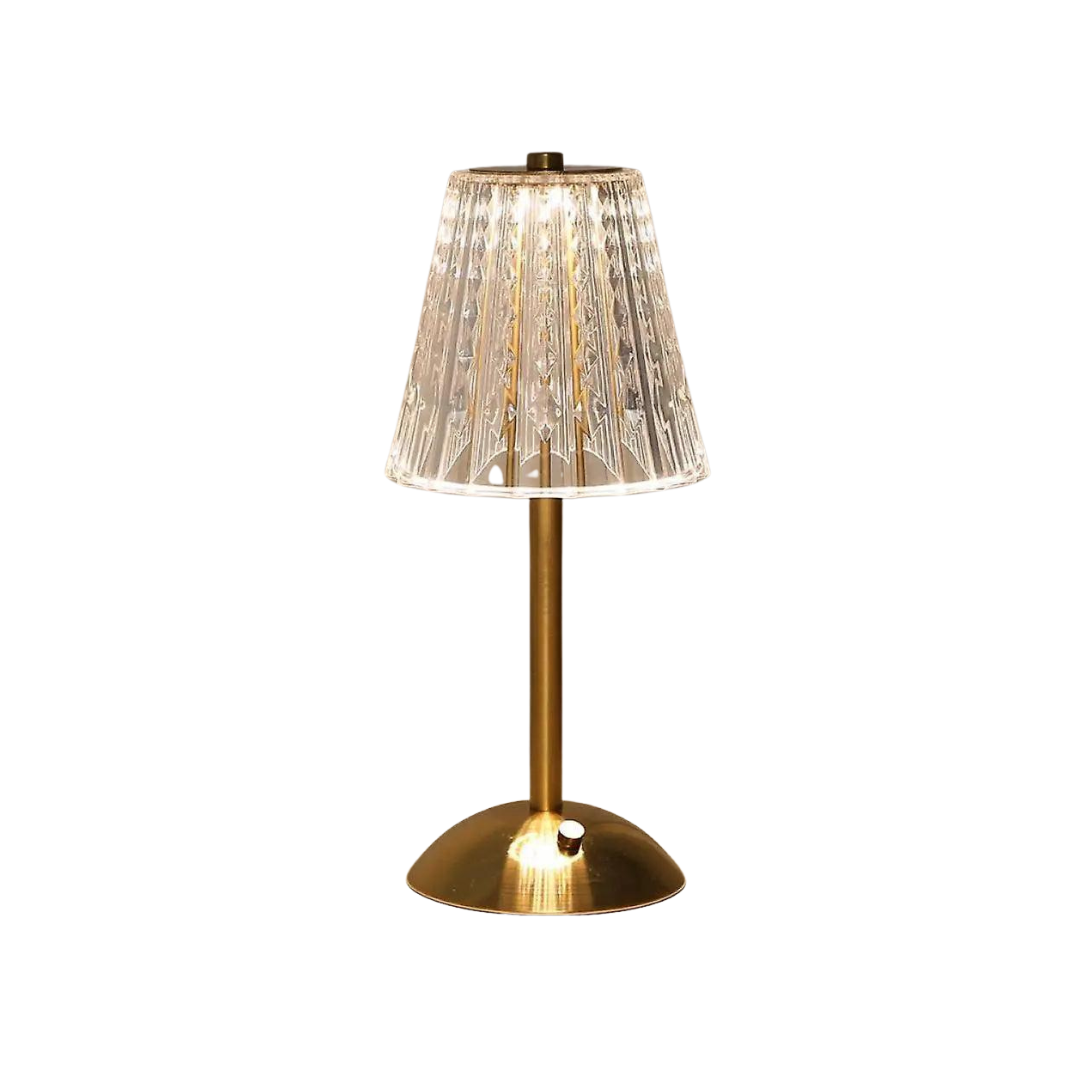 CrystalLuxe - Vintage Table Lamp with Elegant Shine