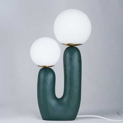 ClearLume – Sleek Glass and Resin Table Lamp