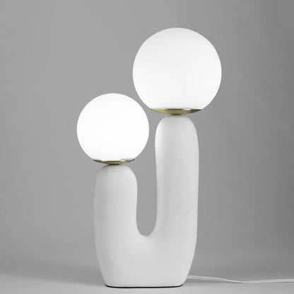 ClearLume – Sleek Glass and Resin Table Lamp