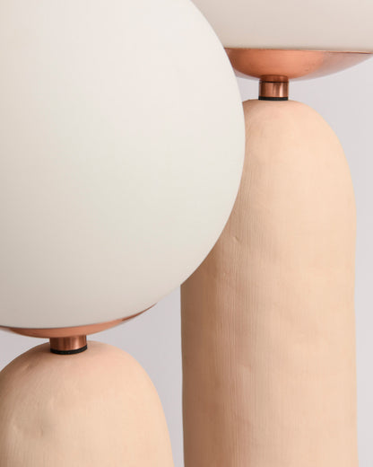 ClearLume – Sleek Glass and Resin Table Lamp