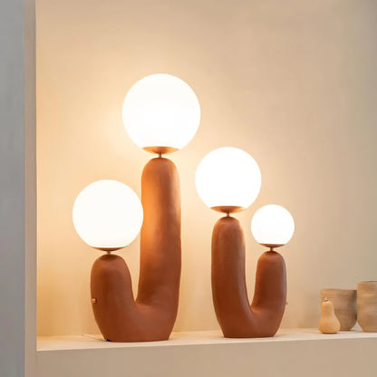 ClearLume – Sleek Glass and Resin Table Lamp