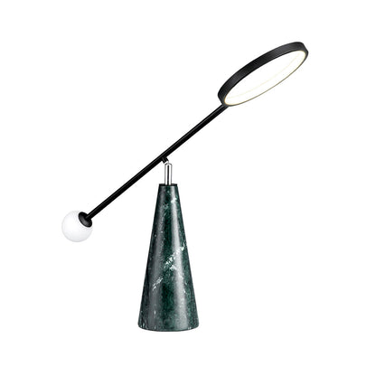 TriGlow – Lámpara de Mesa Geométrica con Cuello de Cisne Ajustable