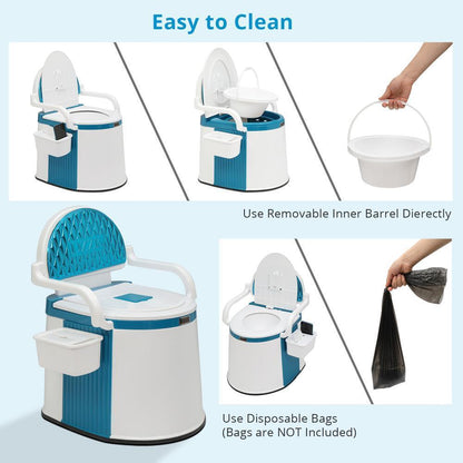 Outdoor And Indoor Portable Toilet For Adults And Elderly 5