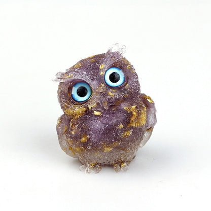 OwlStone | Charming Handcrafted Natural Crystal Owl Figurine for Décor 14