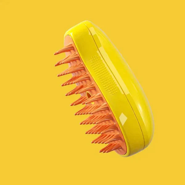 Luxury Cat Grooming Brush with Steam Technology for Relaxing Grooming and Shiny Coat – Soft Brush Hairs, Easy to Clean-1