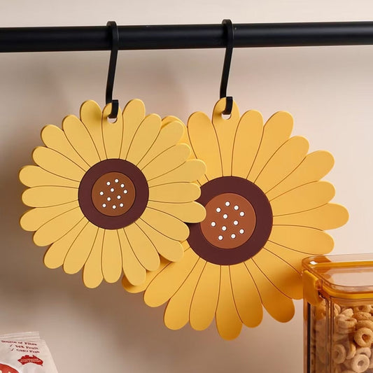 PVC Heat Resistant Sunflower Table Mat 0