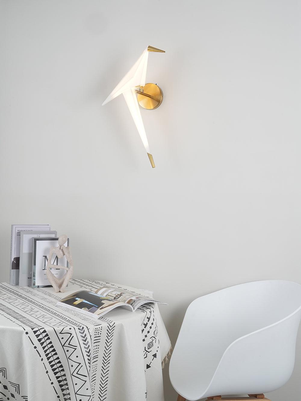 FeatherLuxe – Lampa ścienna inspirowana ptakami dla bajkowego wyglądu