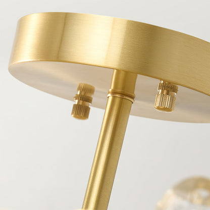 FloralCrystal - Ceiling Lamp with Crystal Petals and Subtle Light Spread