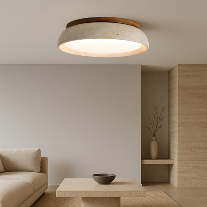 Piedra Travertine Ceiling Lamp 2