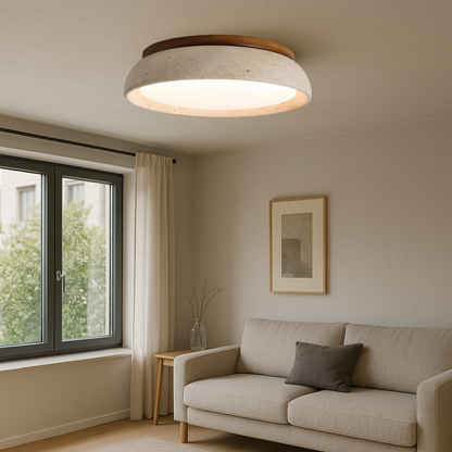 Piedra Travertine Ceiling Lamp 4