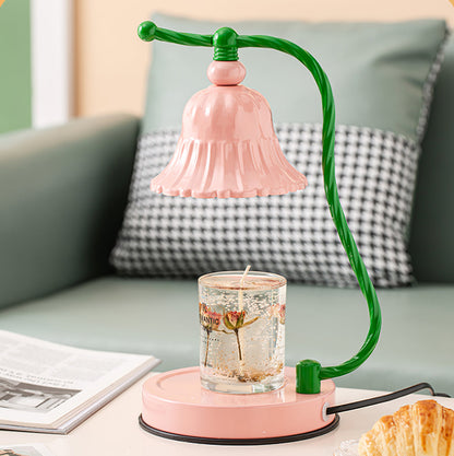 BloomAura – Lampada da Tavolo in Vetro Rosa Incantevole
