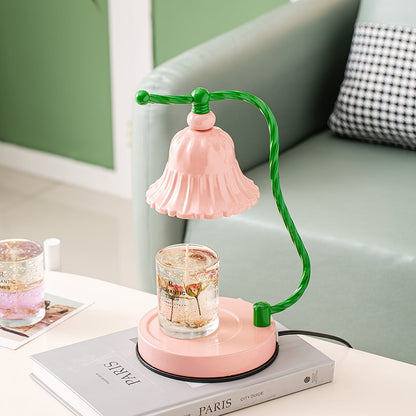 BloomAura – Lampada da Tavolo in Vetro Rosa Incantevole