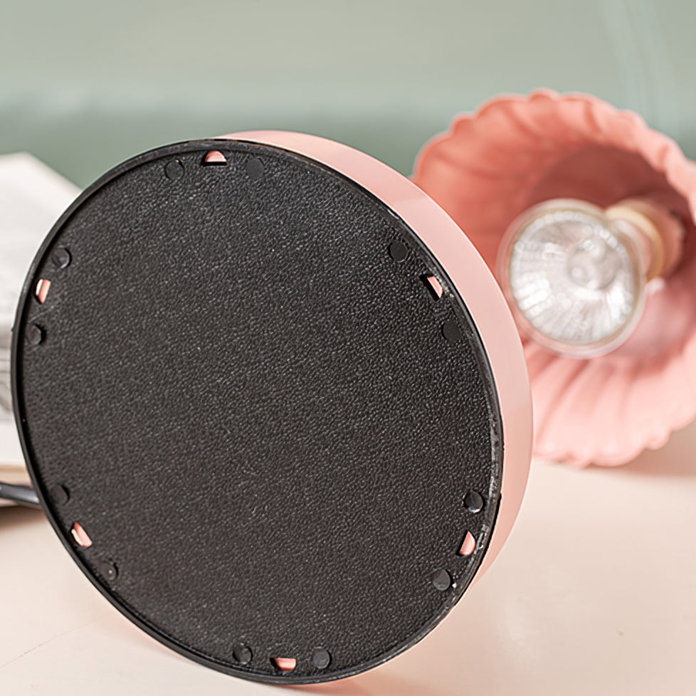 BloomAura – Lampada da Tavolo in Vetro Rosa Incantevole