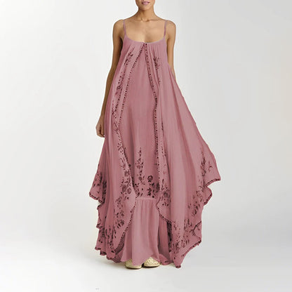 Carly - Elegant Layered Maxi Dress for Women, Sleeveless Long Dress-3