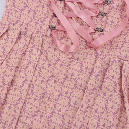 Pink dirndl dress – Oktoberfest | With embroidered apron and blouse for a feminine traditional look 6