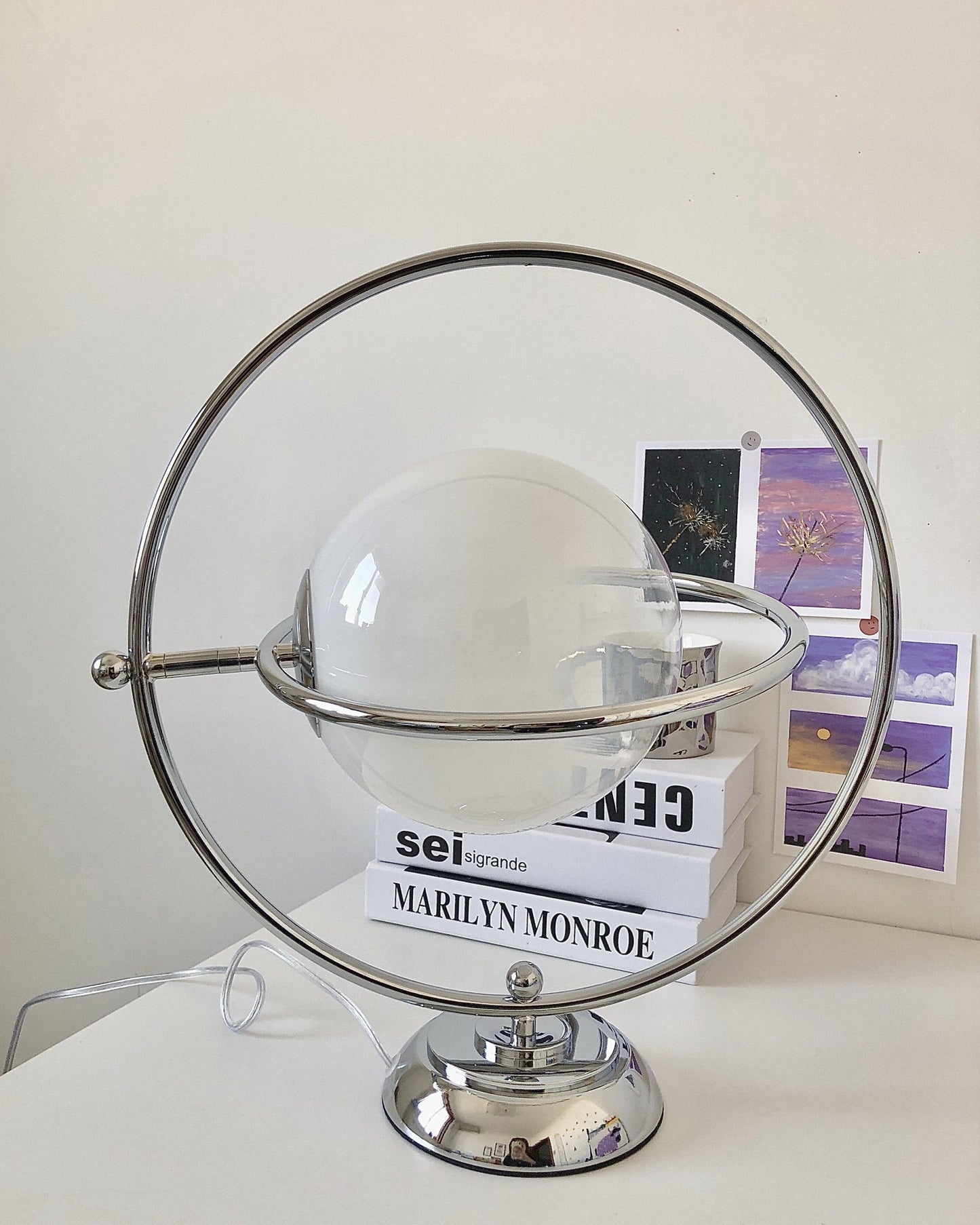CosmicGlow - Table Lamp with Cosmic Design and Subtle Lighting