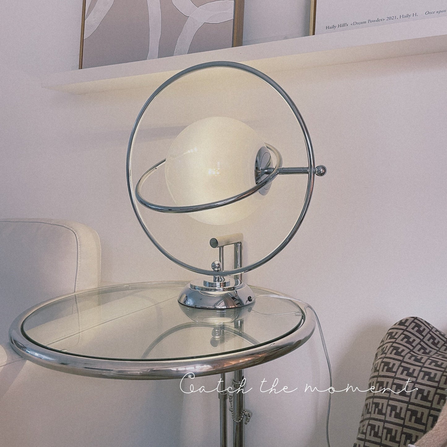 CosmicGlow - Table Lamp with Cosmic Design and Subtle Lighting