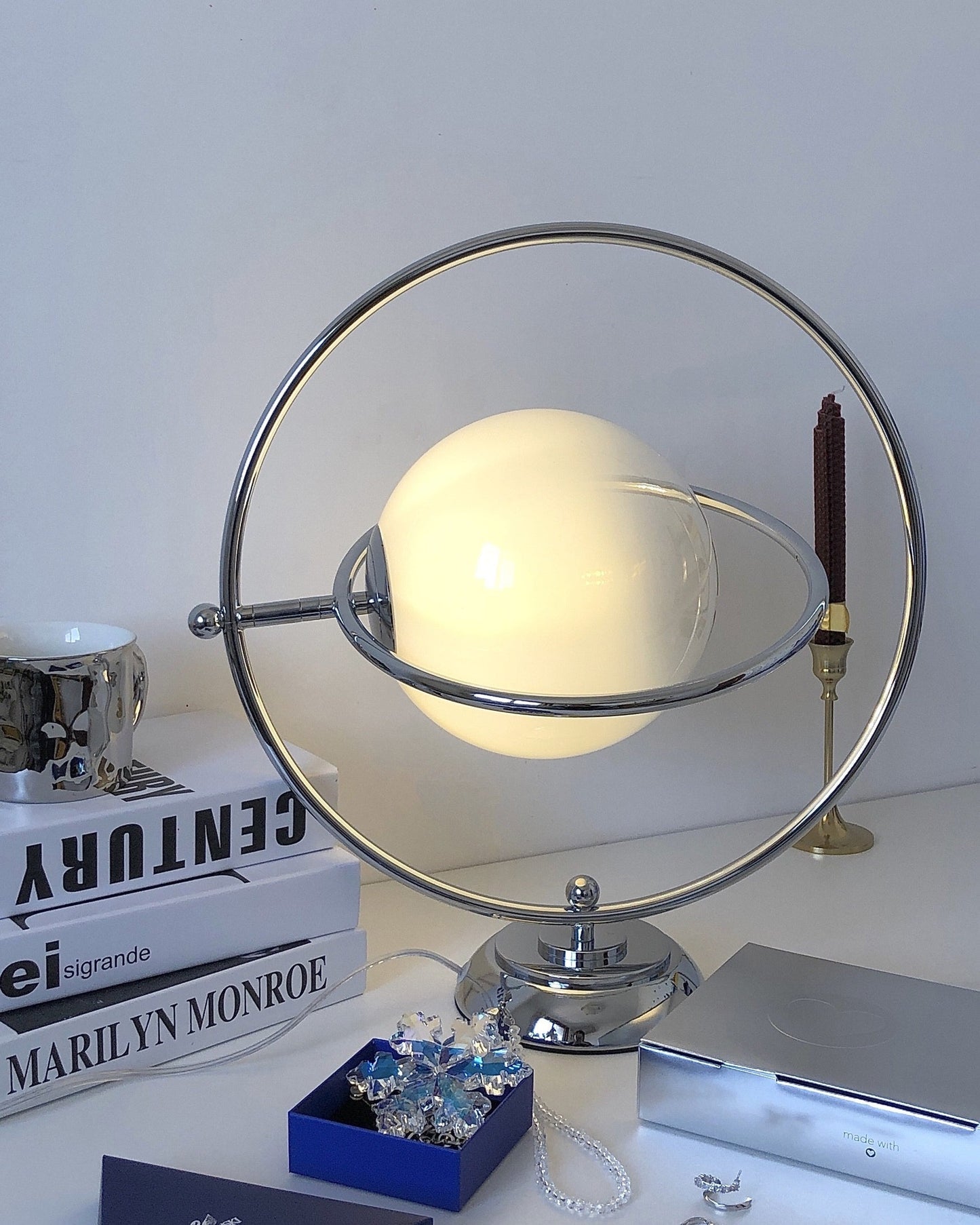 CosmicGlow - Table Lamp with Cosmic Design and Subtle Lighting