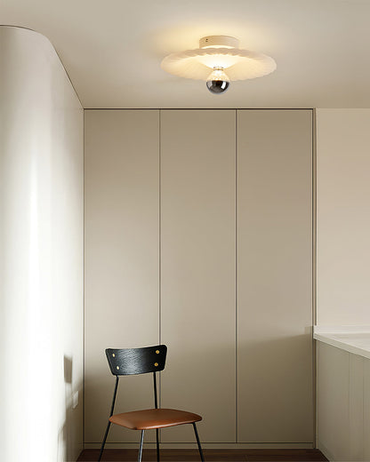 LuxePleat - Ceiling Lamp with Detailed Folds and Cozy Glow