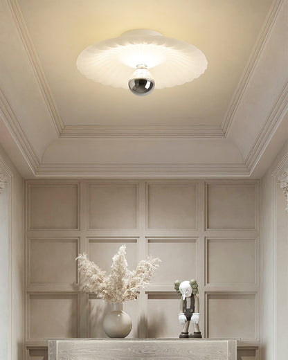 LuxePleat - Ceiling Lamp with Detailed Folds and Cozy Glow