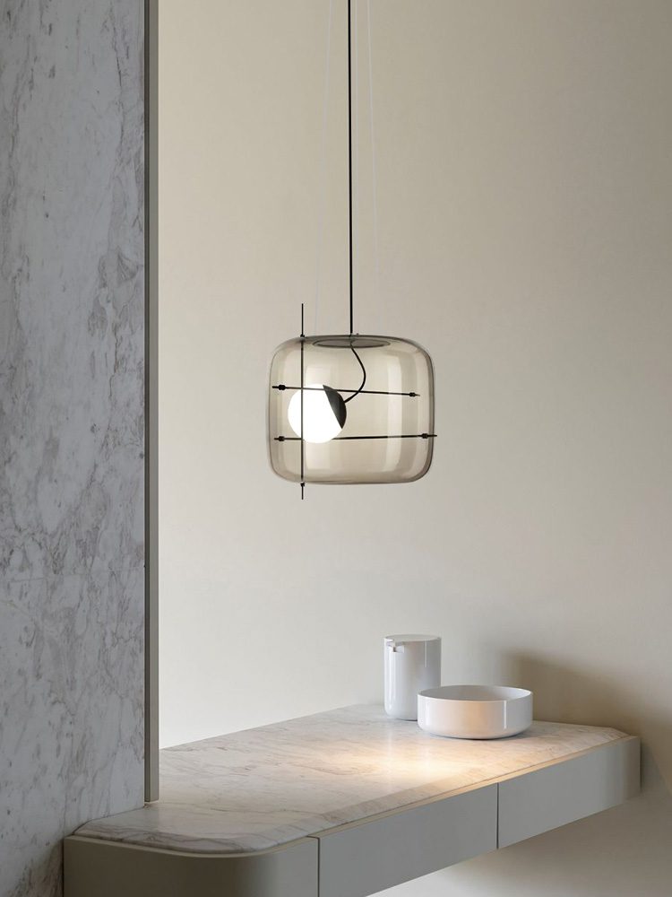 CognacLuxe - Stijlvolle Glas Pendelleuchte