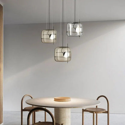 CognacLuxe - Stijlvolle Glas Pendelleuchte