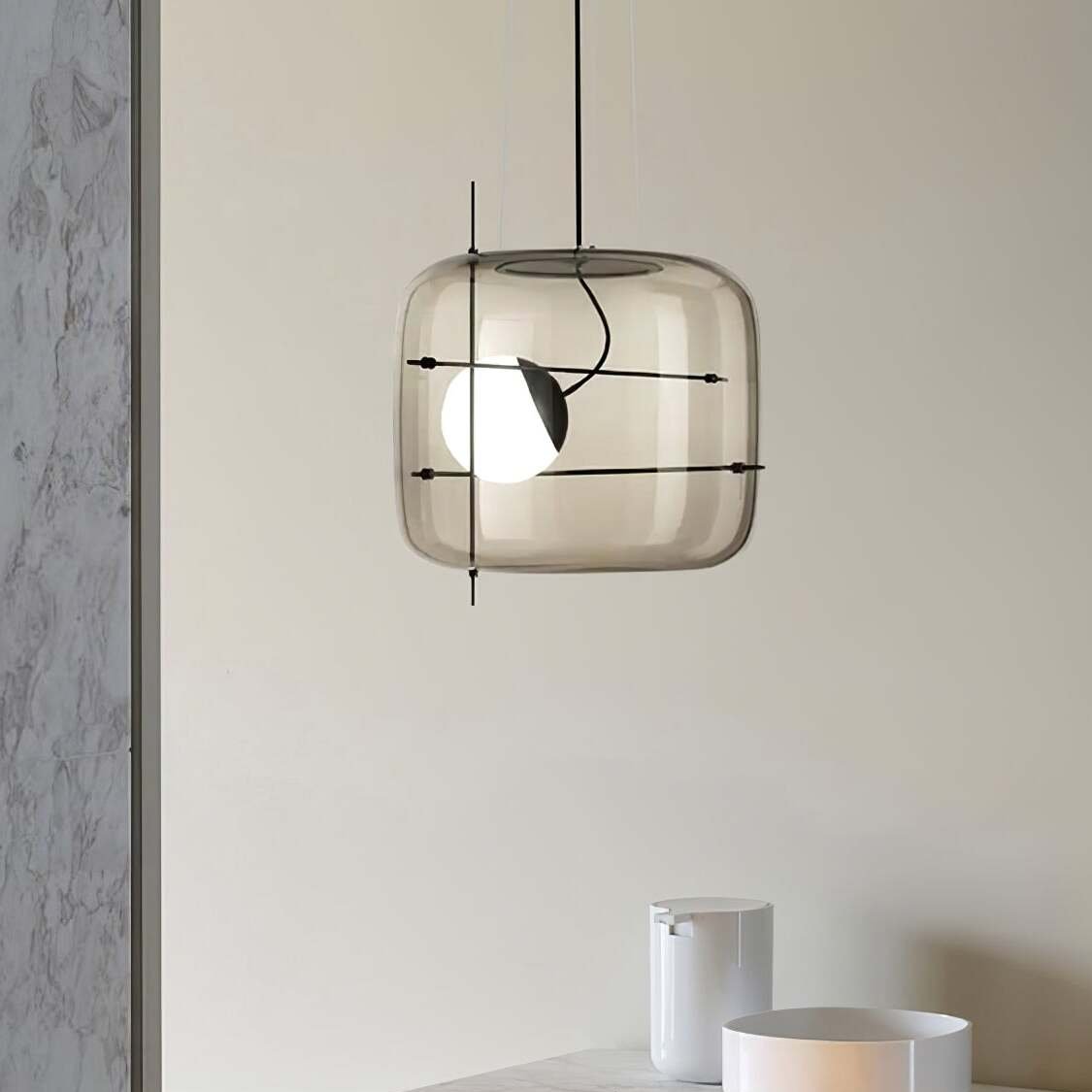 CognacLuxe - Stijlvolle Glas Pendelleuchte