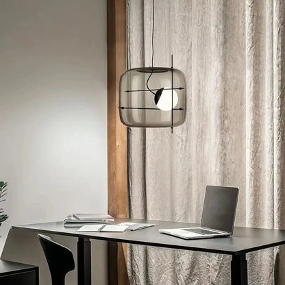 CognacLuxe - Stijlvolle Glas Pendelleuchte