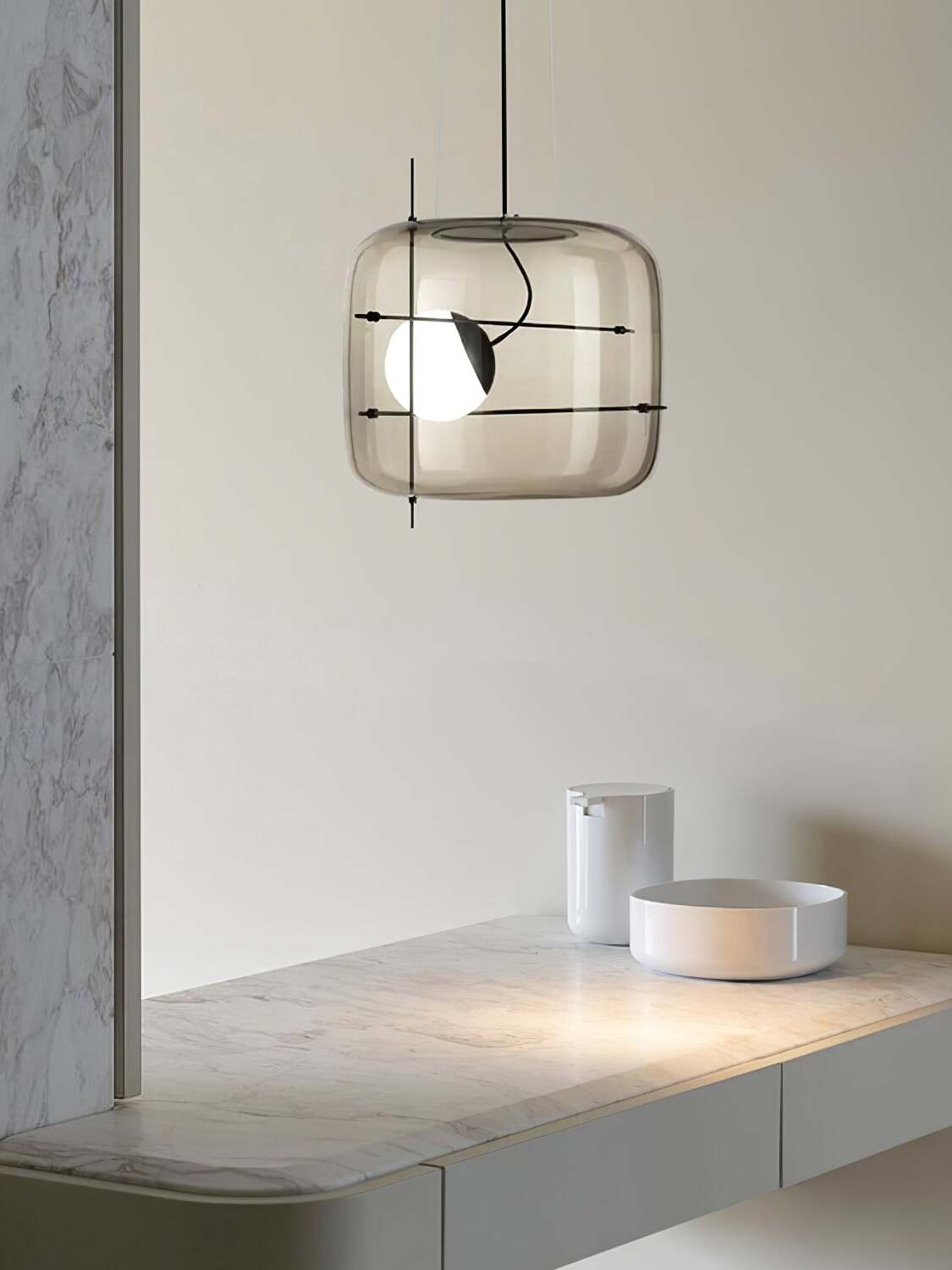 CognacLuxe - Stijlvolle Glas Pendelleuchte
